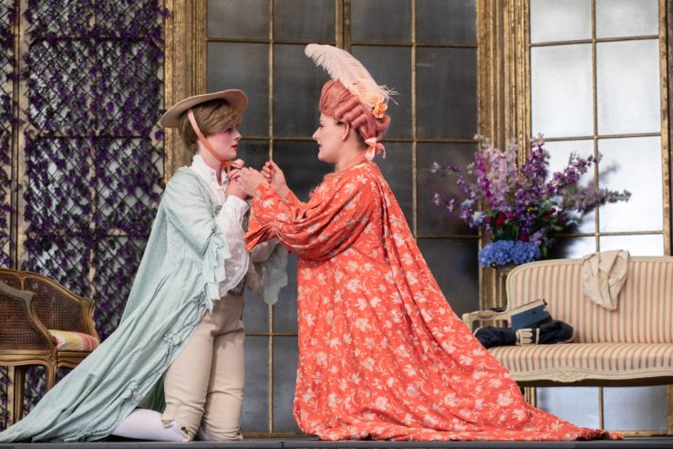 Charlotte Badham and Siân Dicker as Countess Almaviva in The Marriage of Figaro, 2021 © Ali Wright