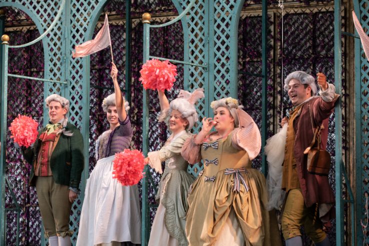 Members of the Opera Holland Park Chorus in The Marriage of Figaro, 2021 © Ali Wright