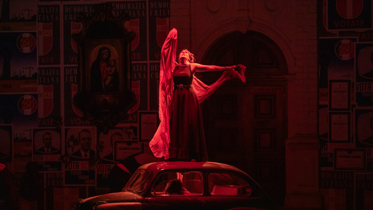 Amanda Echalaz as Tosca 2024 Opera Holland Park