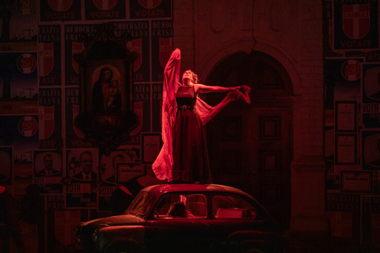 Amanda Echalaz as Tosca 2024 Opera Holland Park